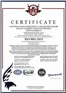 sari izolasyon iso 9001 pdf